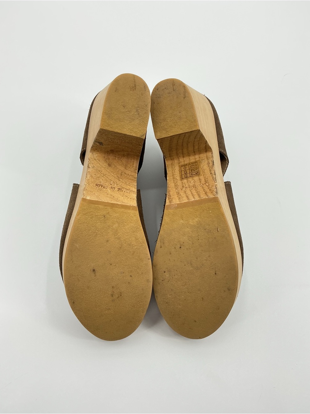Free People Parker Clog Brown Nubuck Platform Shoe - Picture 8 of 16